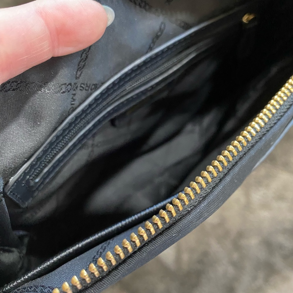 Michael Kors Black Crossbody Bag with Gold Accents - Picture 6 of 10